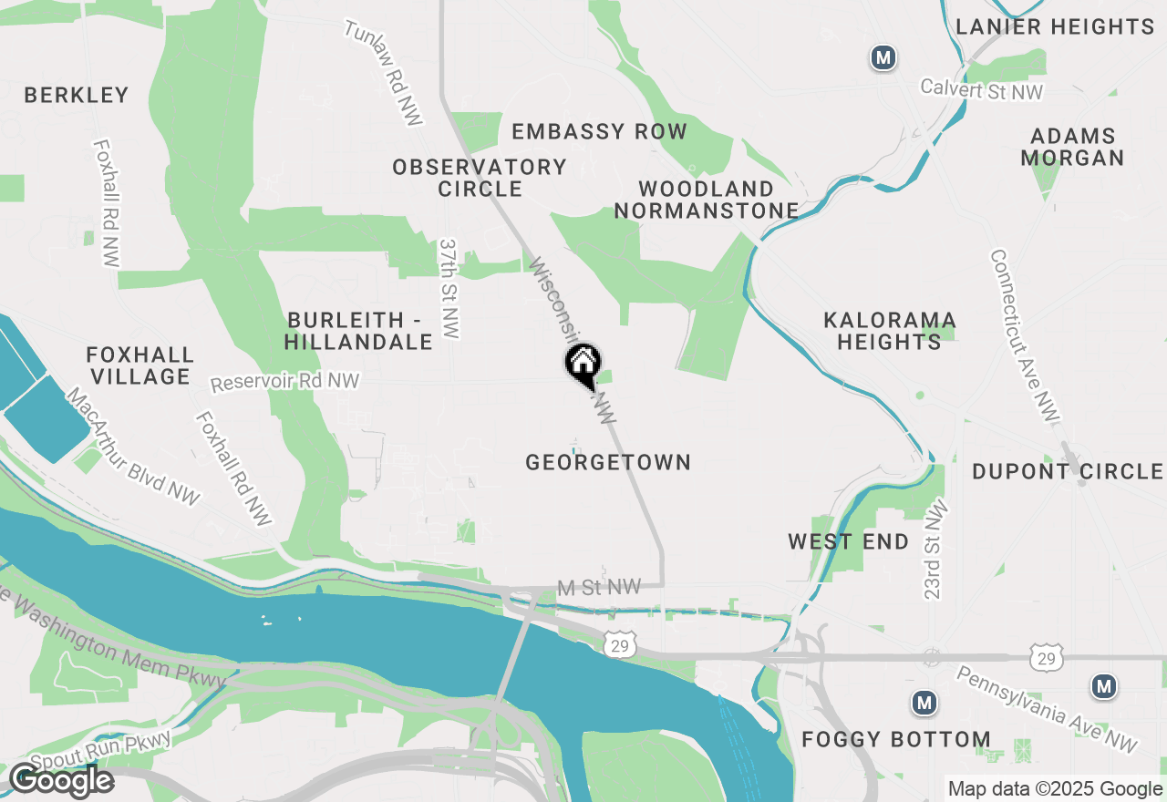 Map of 3301 Nw Dent Place, Washington, DC 20007