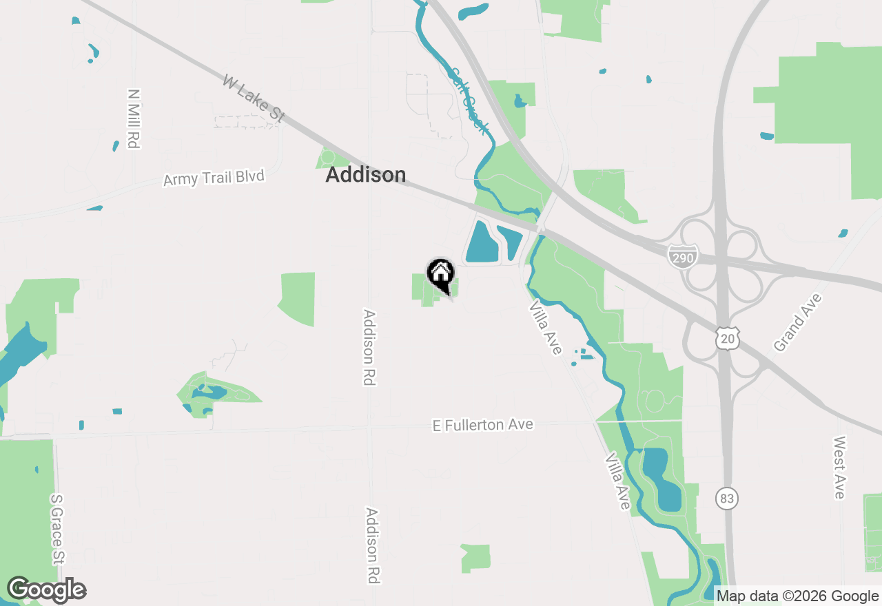 Map of 210 E Myrick Avenue, Addison, IL 60101