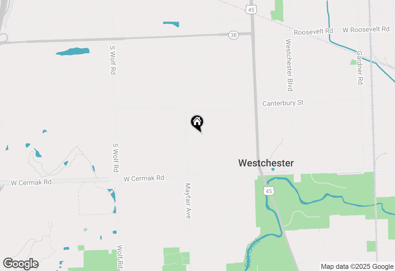 Map of 1821 Kensington Avenue, Westchester, IL 60154