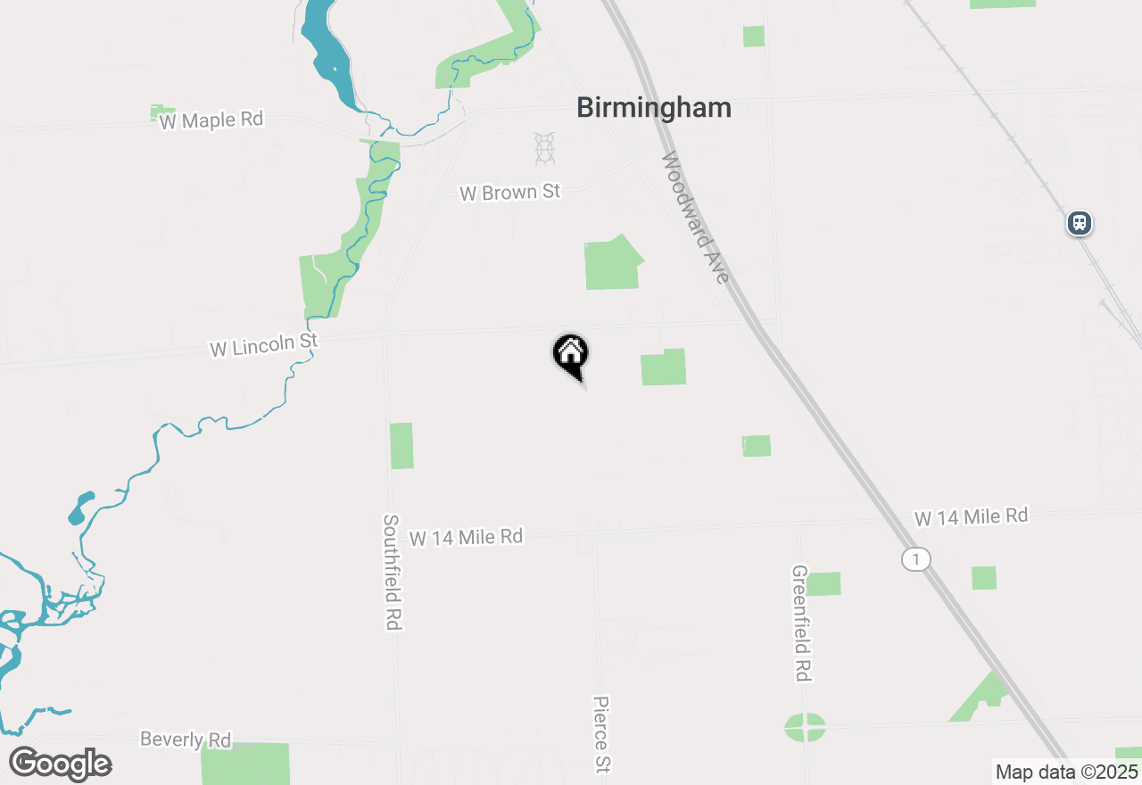 Map of 1419 Henrietta Street, Birmingham, MI 48009