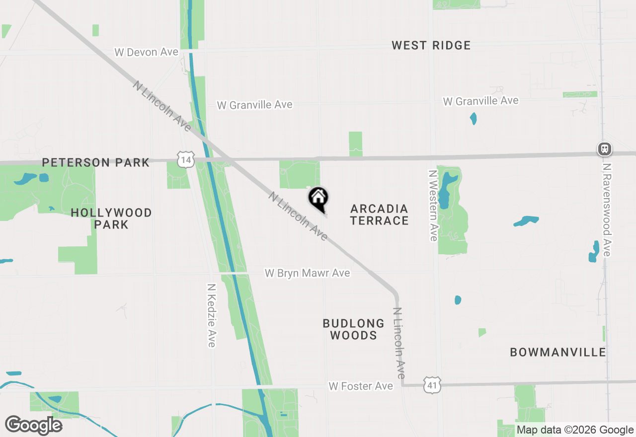Map of 5758 N California Avenue #3C, Chicago, IL 60659