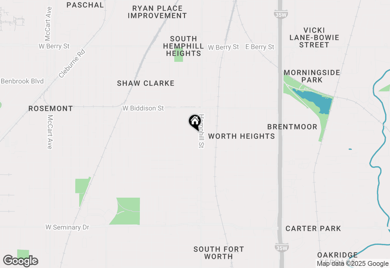 Map of 3641 Travis, Fort Worth, TX 76110