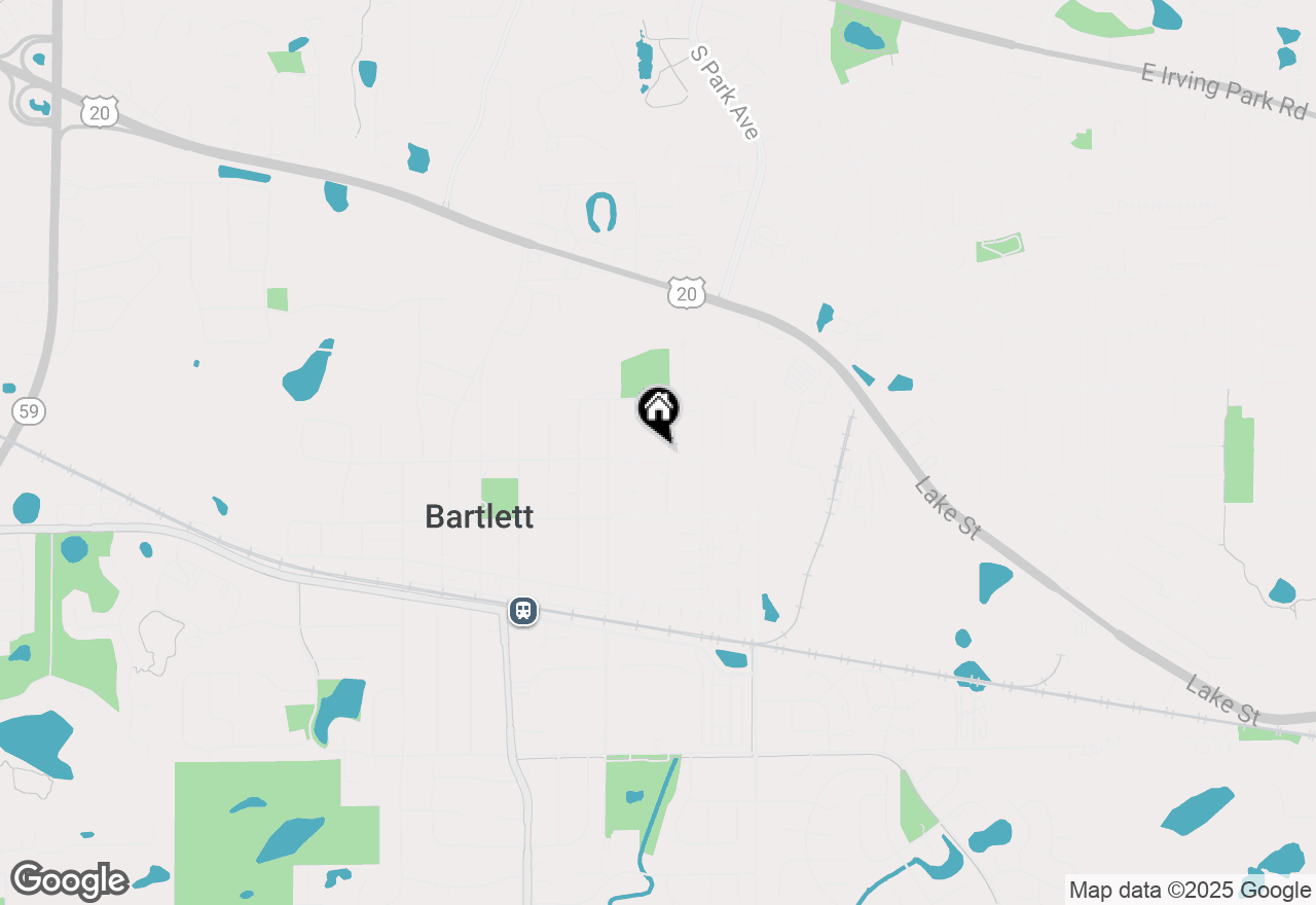 Map of 202 N Marion Avenue, Bartlett, IL 60103