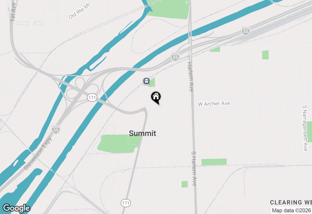 Map of 7439 W Archer Avenue, Summit, IL 60501