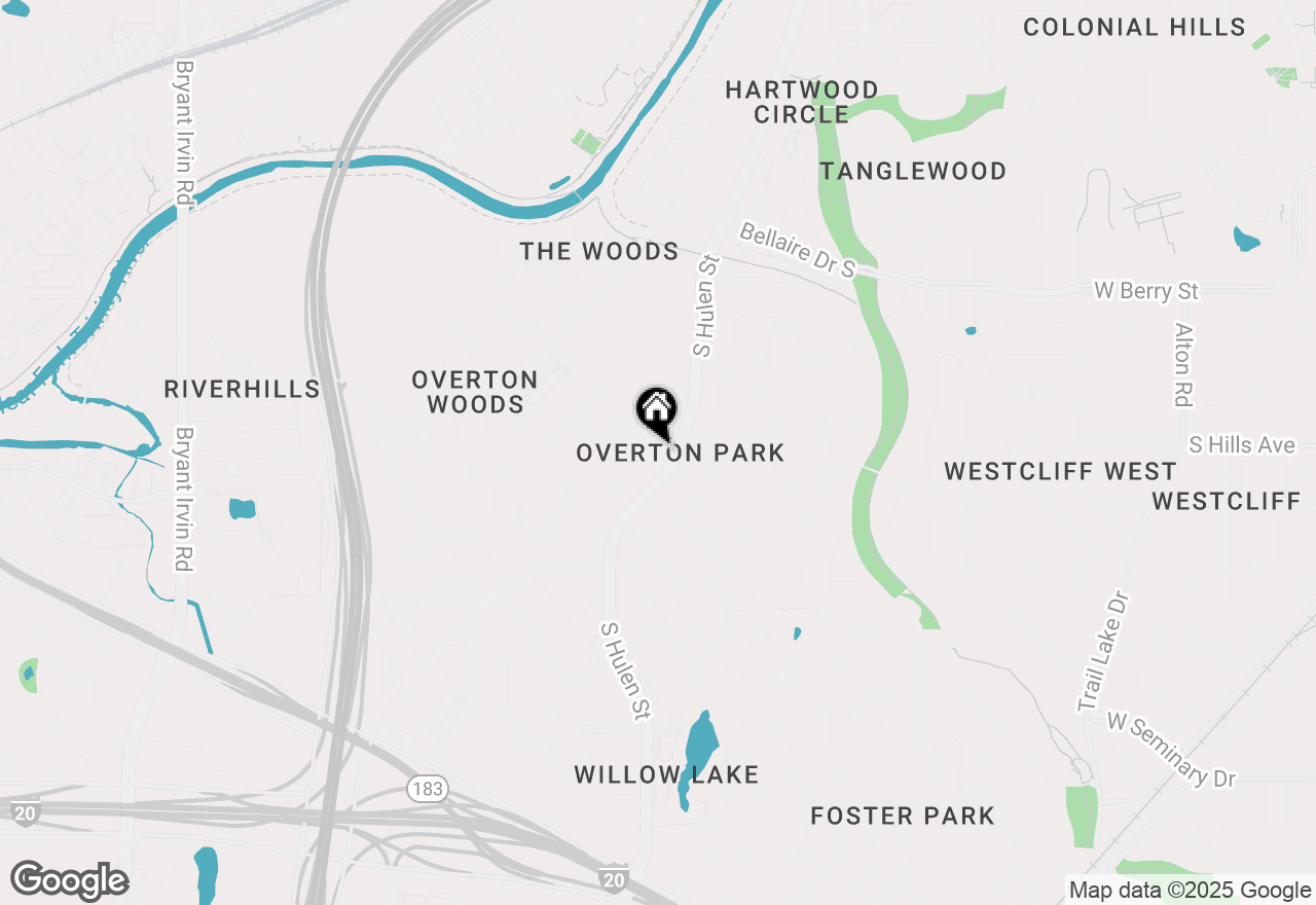 Map of 4605 Ranch View Road, Fort Worth, TX 76109