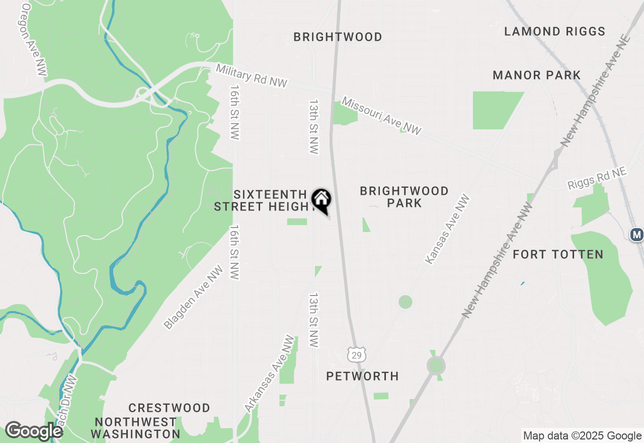 Map of 1236 Hamilton Street Nw, Washington, DC 20011