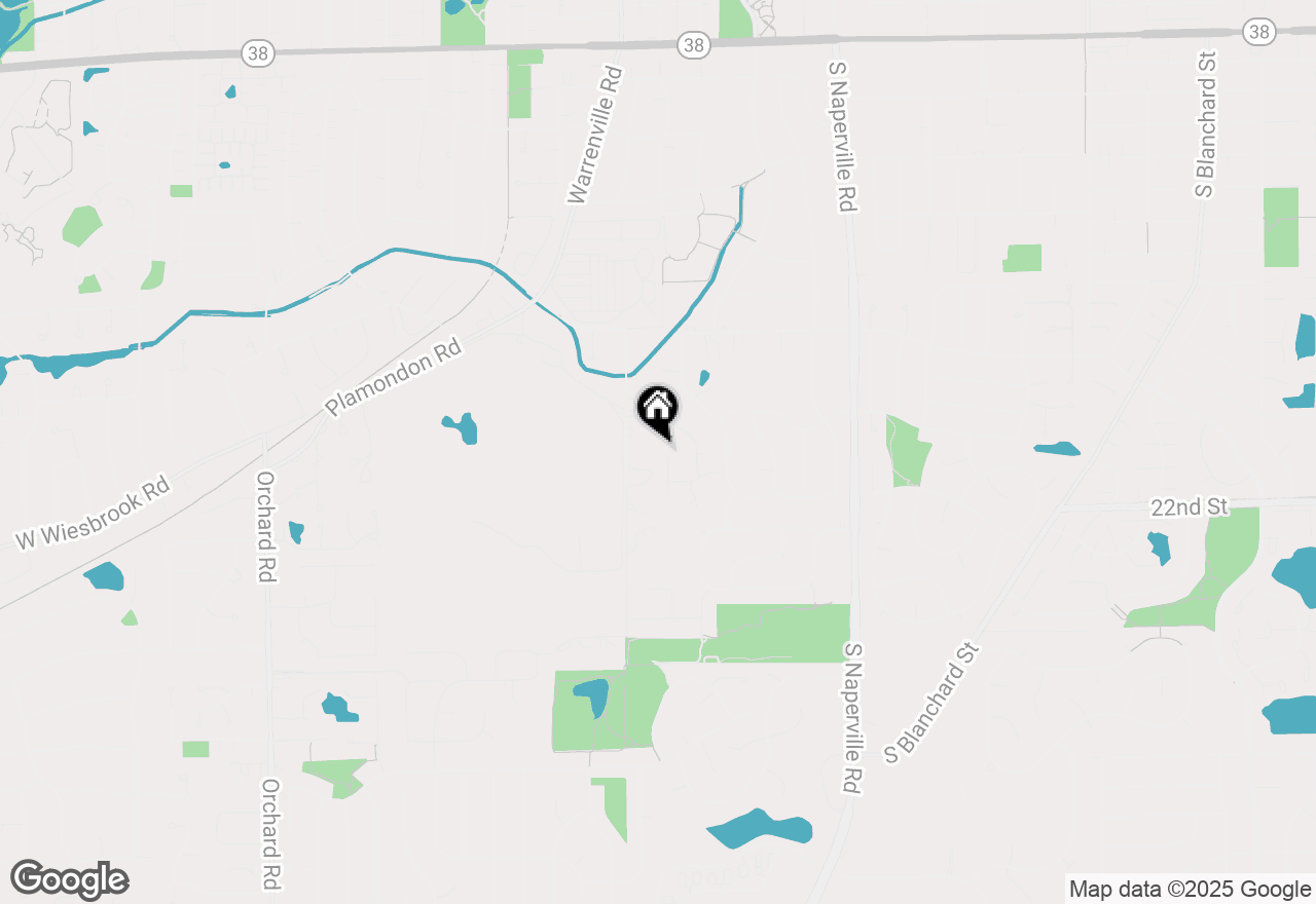 Map of 1602 Hunters Glen Court, Wheaton, IL 60189