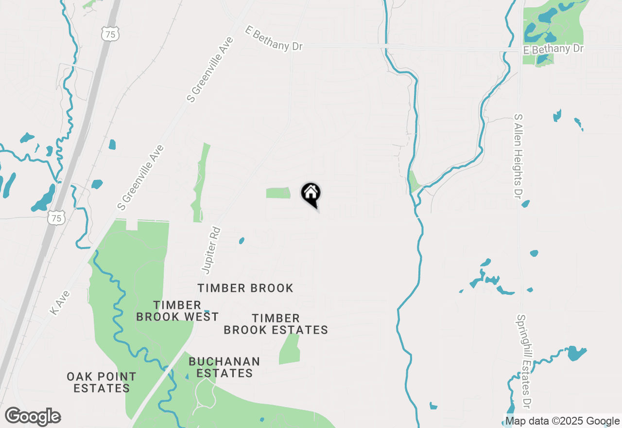 Map of 1602 Spring Street, Allen, TX 75002