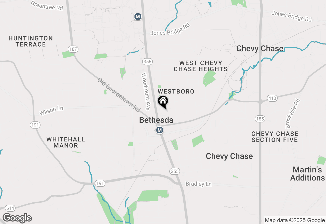 Map of 4534 Middleton Lane, Bethesda, MD 20814