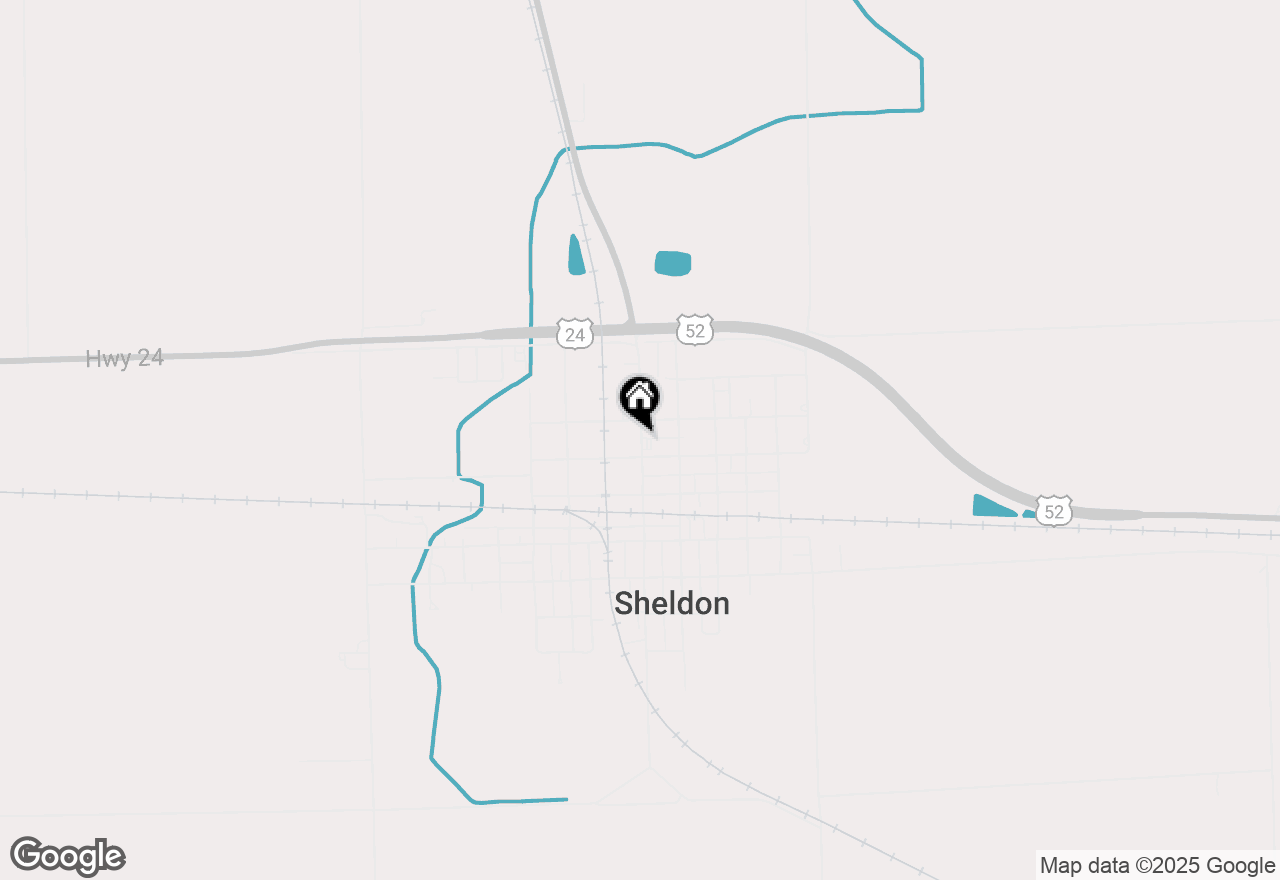 Map of 444 N 4th, Sheldon,  60966