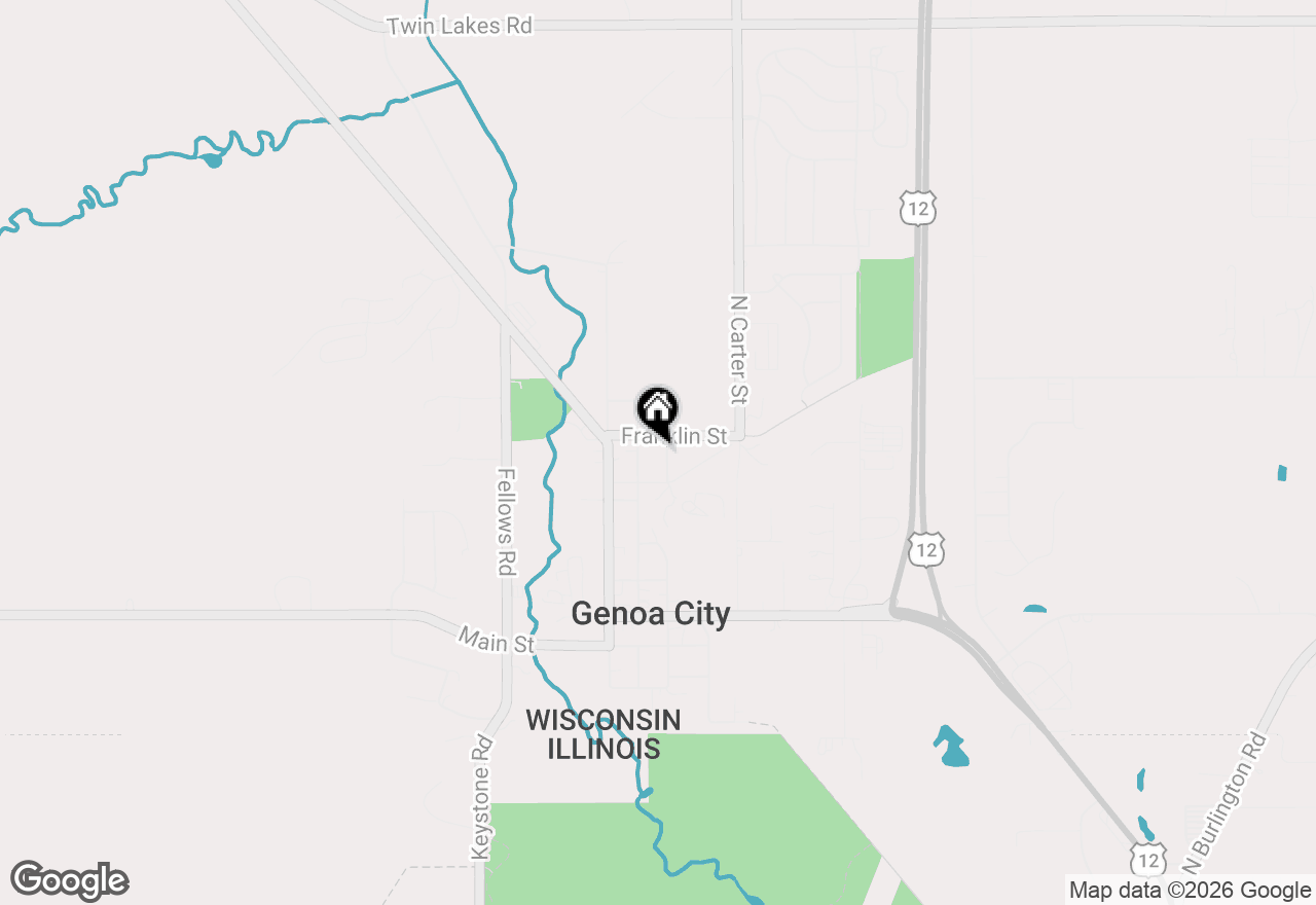 Map of 545 Wisconsin St, Genoa City, WI 53128