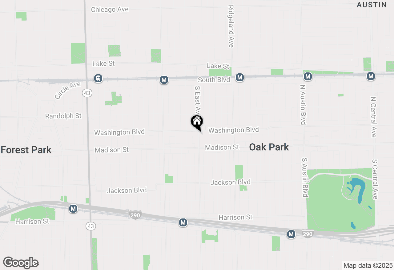 Map of 407 S East Avenue #2, Oak Park, IL 60302