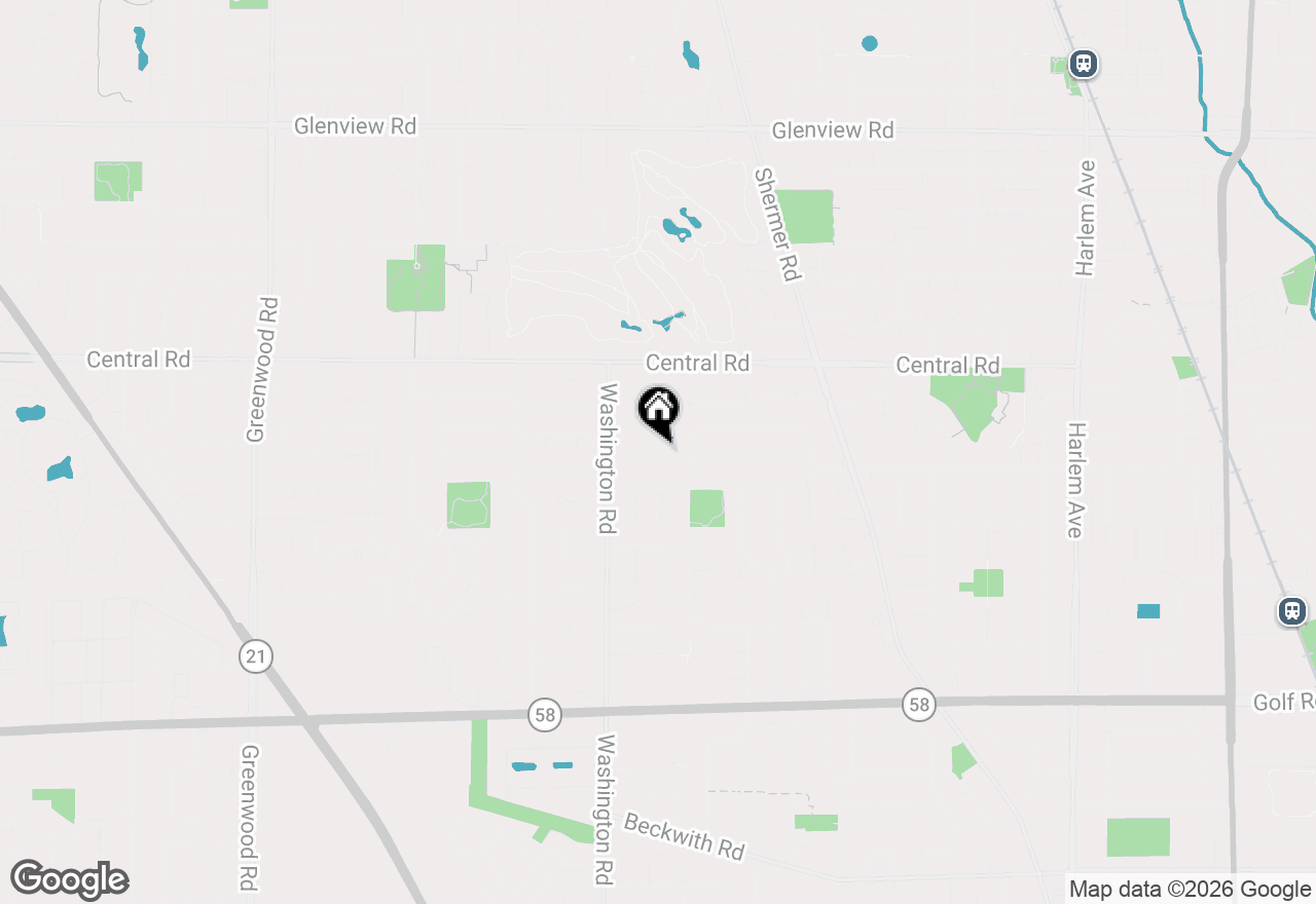 Map of 2616 Fontana Drive, Glenview, IL 60025