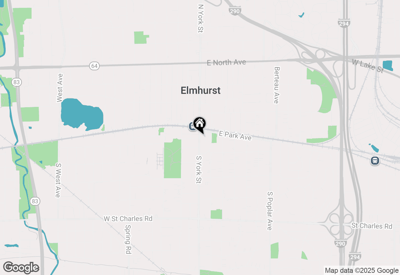 Map of 105 S York Street #525, Elmhurst, IL 60126