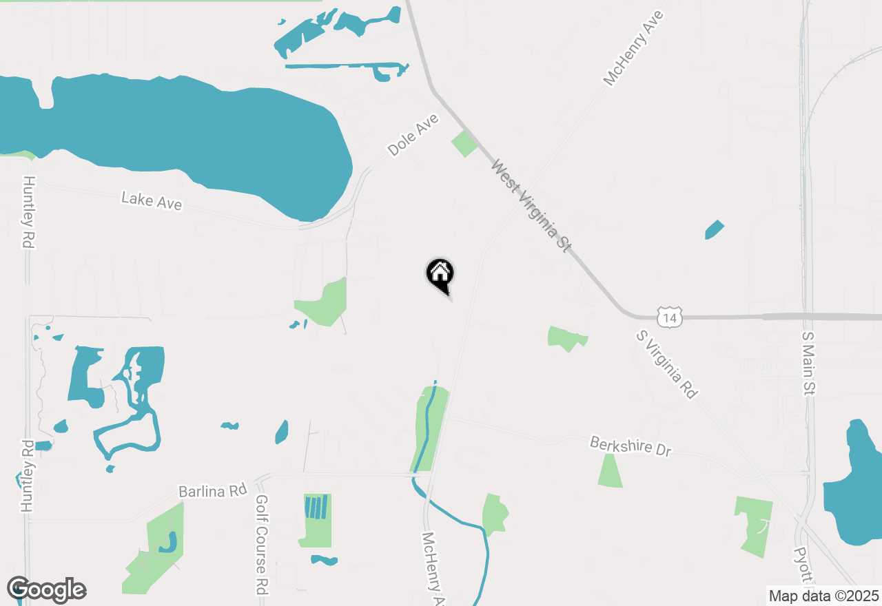 Map of 484 Everett Avenue, Crystal Lake, IL 60014