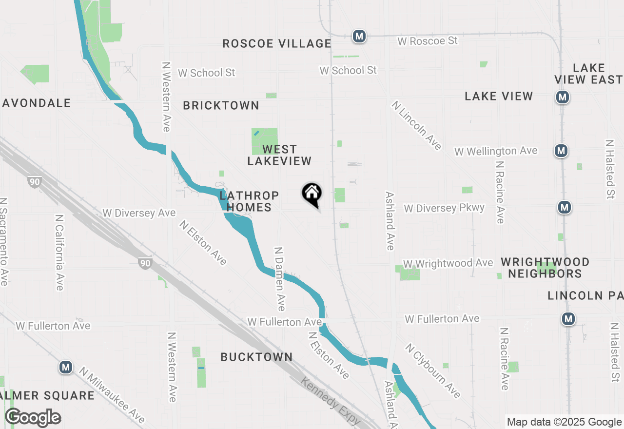 Map of 1857 W Diversey Avenue #402, Chicago, IL 60614