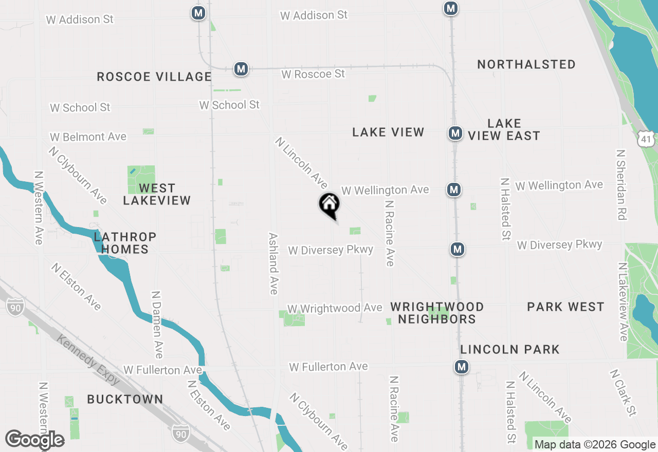 Map of 2850 N Southport Avenue #4, Chicago, IL 60657