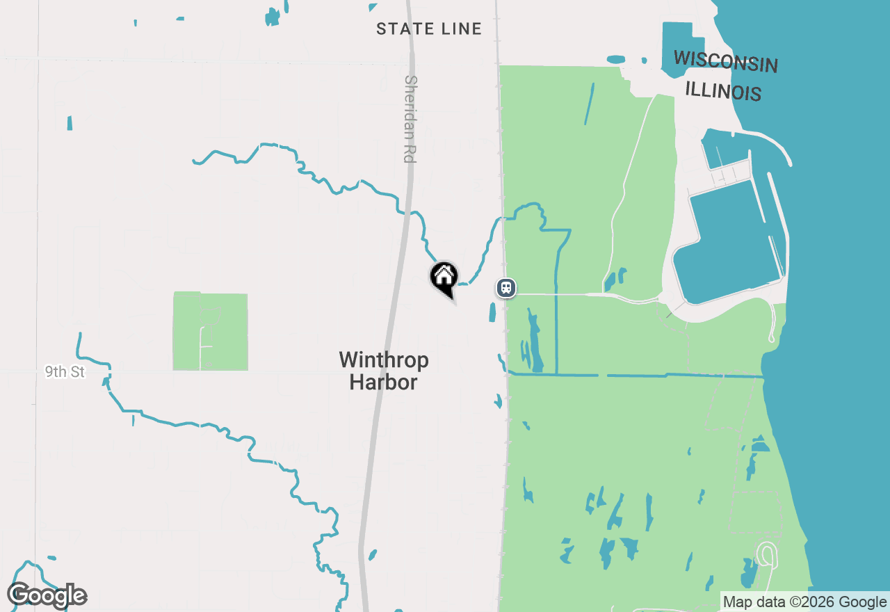 Map of 714 Landon Avenue, Winthrop Harbor, IL 60096