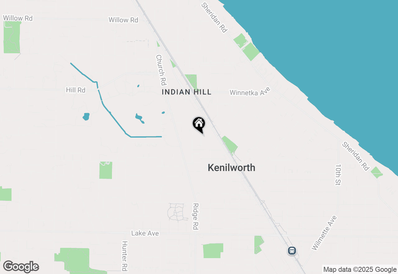 Map of 548 Exmoor Road, Kenilworth, IL 60043