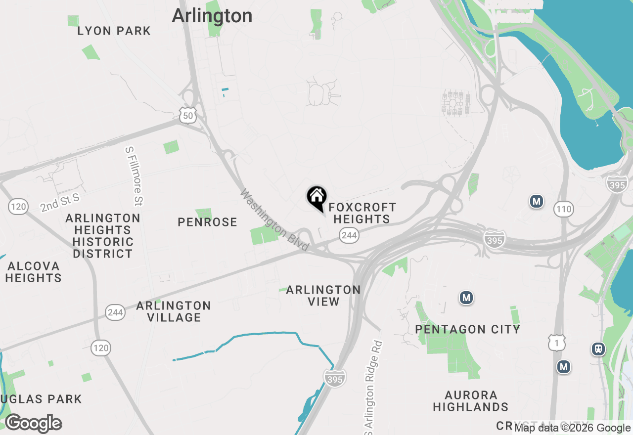 Map of 802 S Orme Street, Arlington, VA 22204