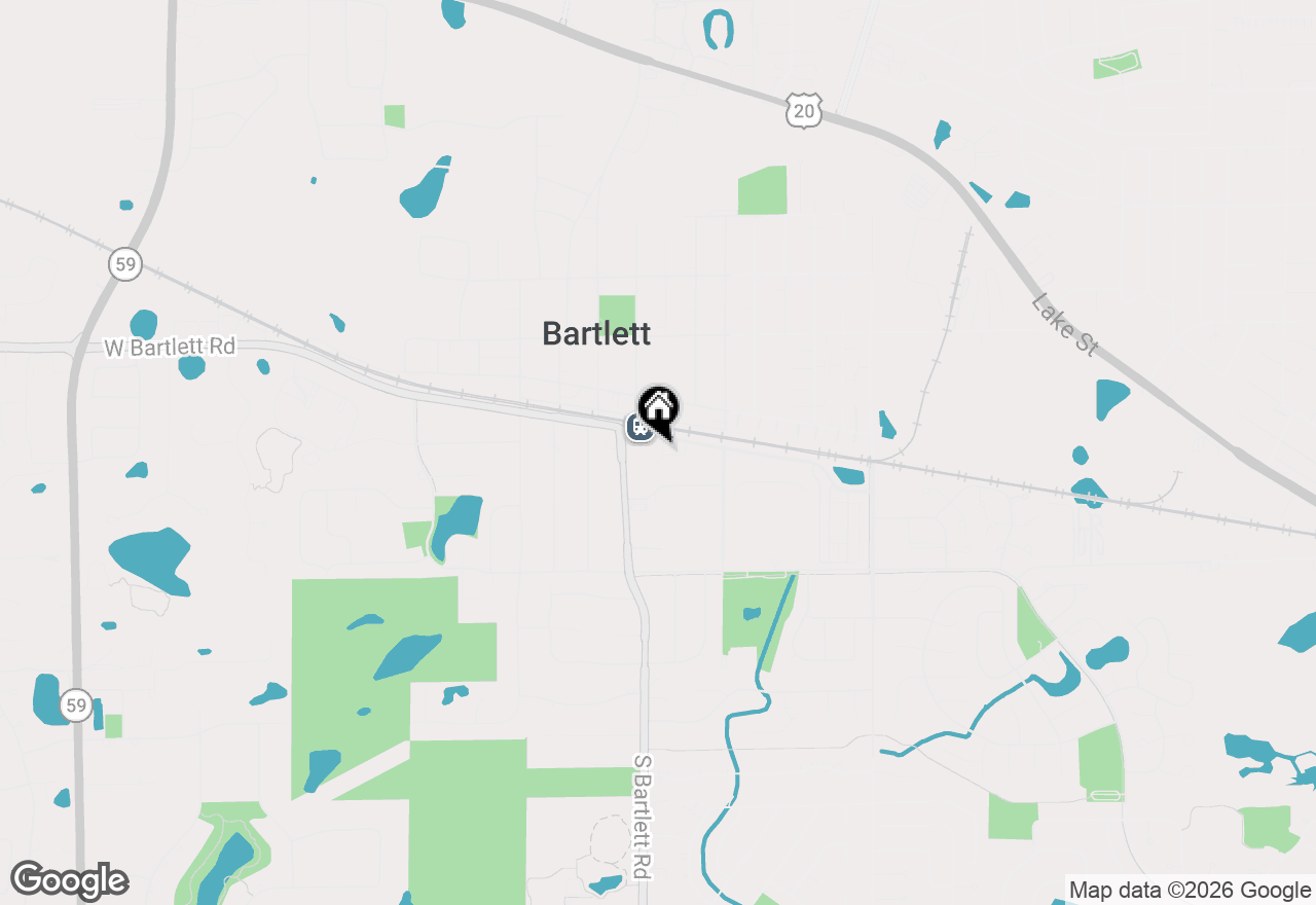 Map of 267 E Railroad Avenue #104, Bartlett, IL 60103