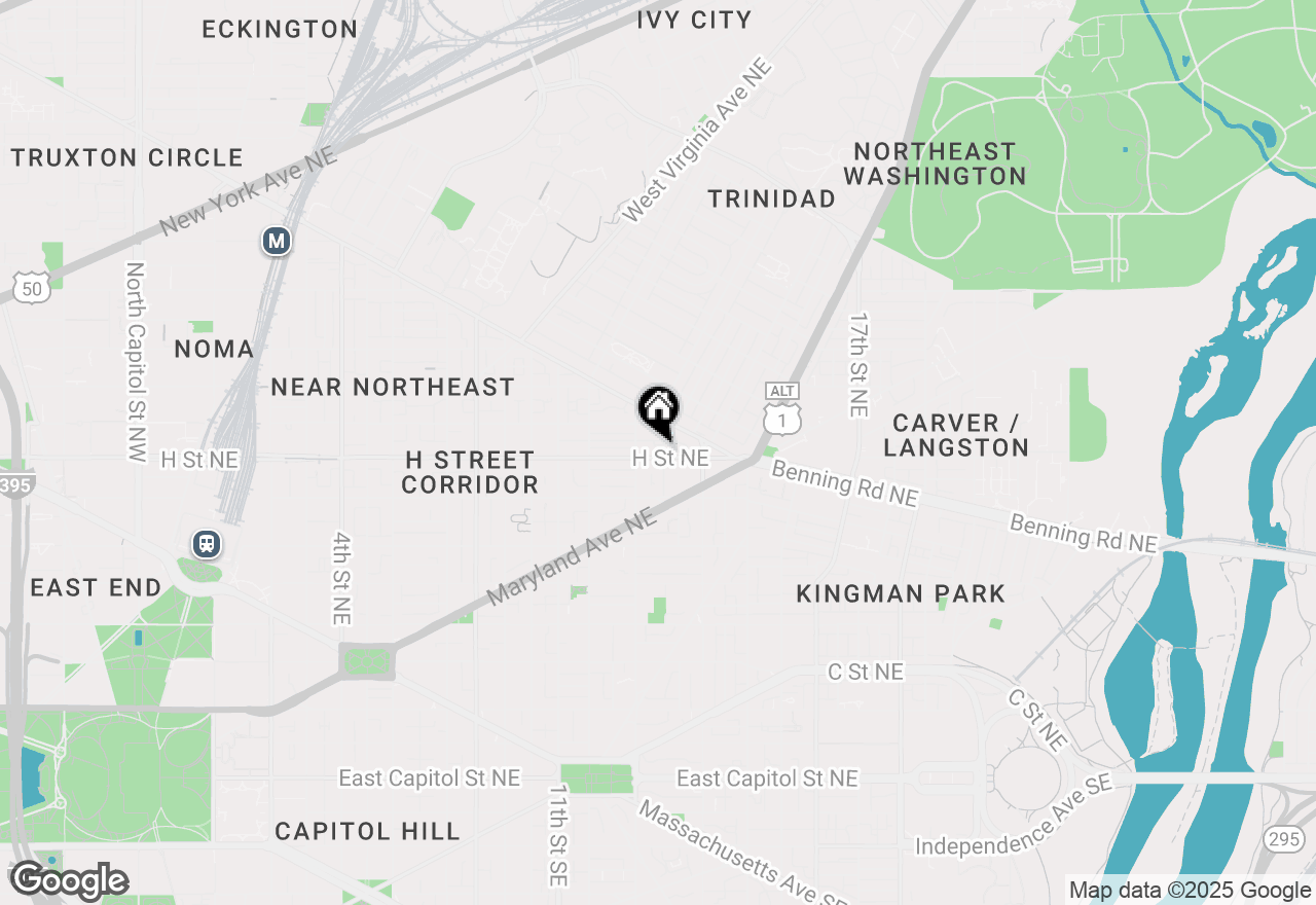 Map of 1324 Ne H Street #2, Washington, DC 20002
