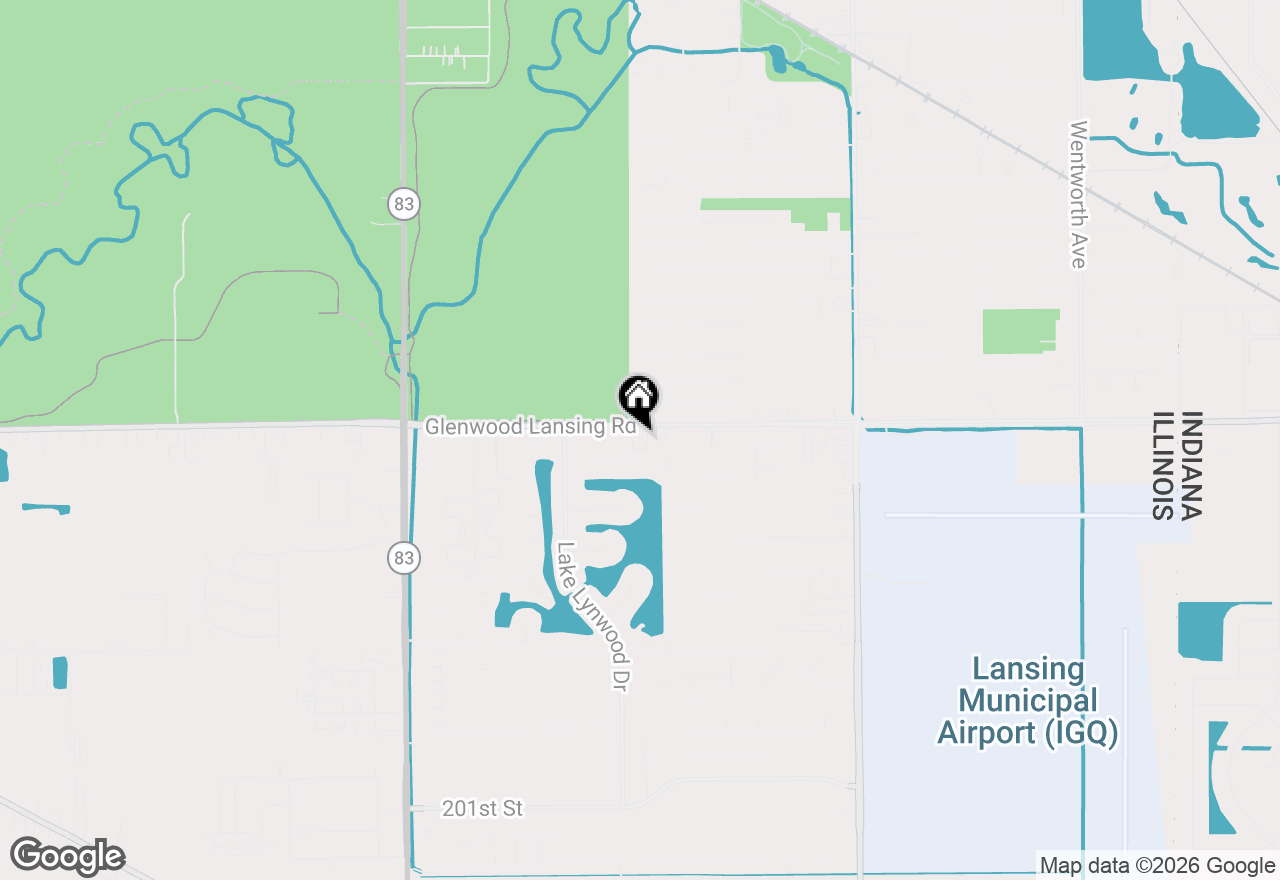 Map of 2807 Glenwood Lansing Road #212, Lynwood, IL 60411