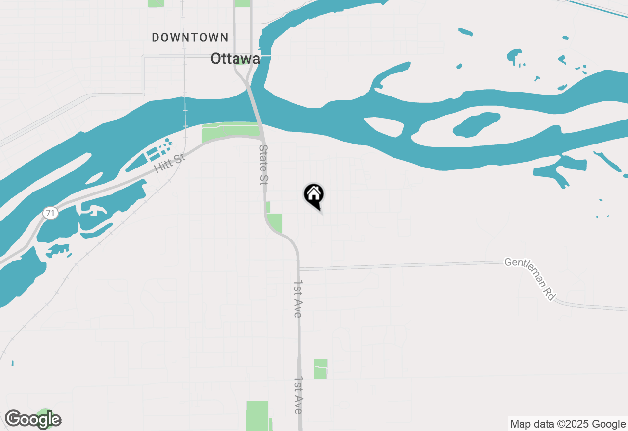 Map of 421-423 E Glover Street, Ottawa, IL 61350