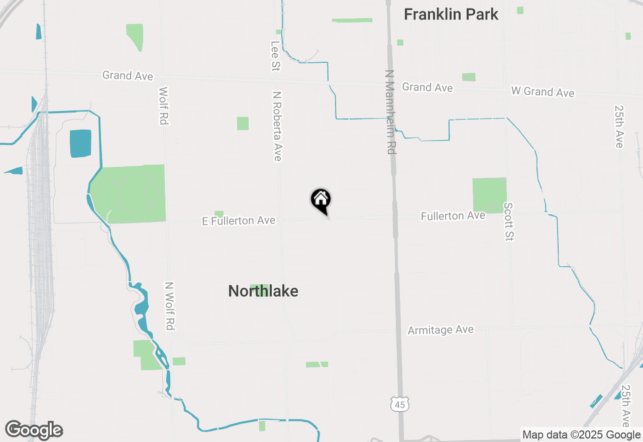 Map of 361 E Fullerton Avenue, Northlake, IL 60164