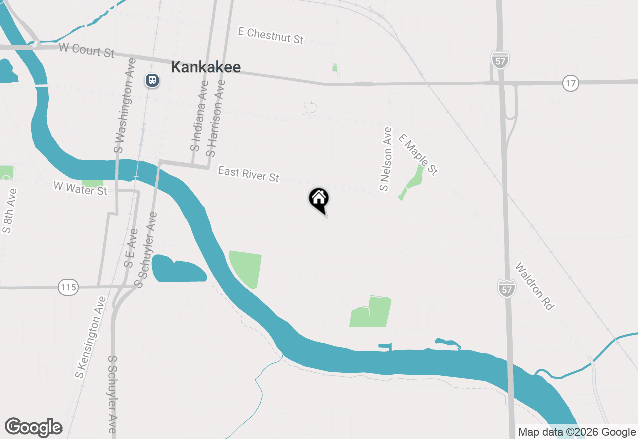 Map of 780 S Elm Avenue, Kankakee, IL 60901