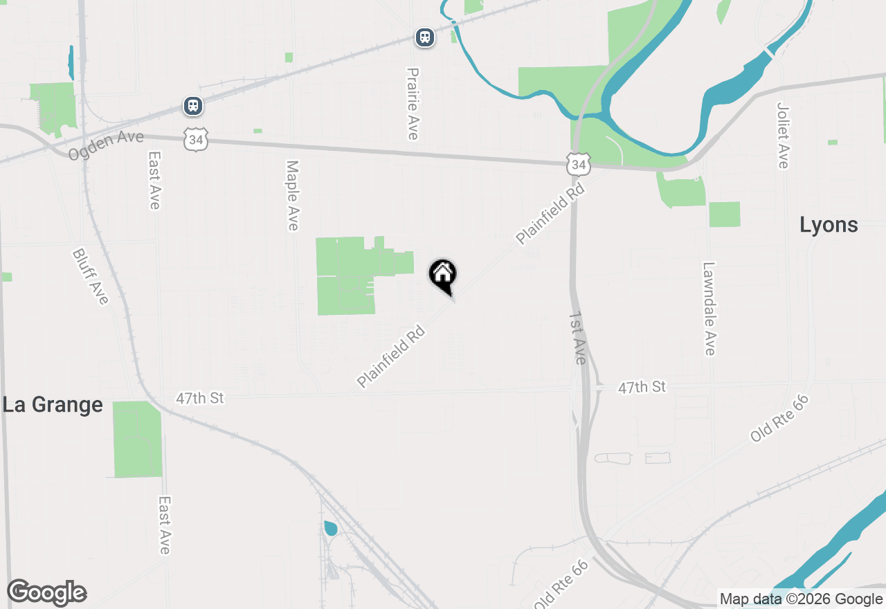 Map of 8834 Plainfield Road, Brookfield, IL 60513