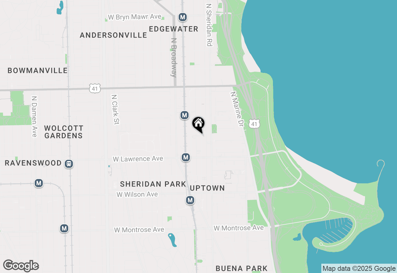 Map of 4872 N Kenmore Avenue #1, Chicago, IL 60640