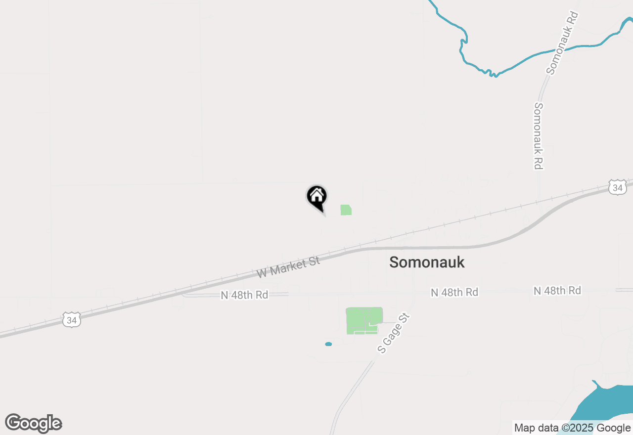 Map of 265 Rollin Road, Somonauk, IL 60552