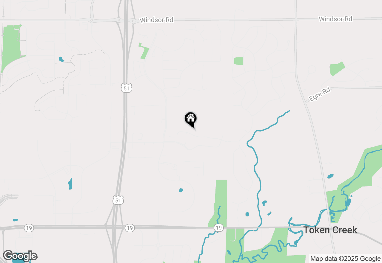 Map of 4066 Great Bridge Drive, Deforest, WI 53532