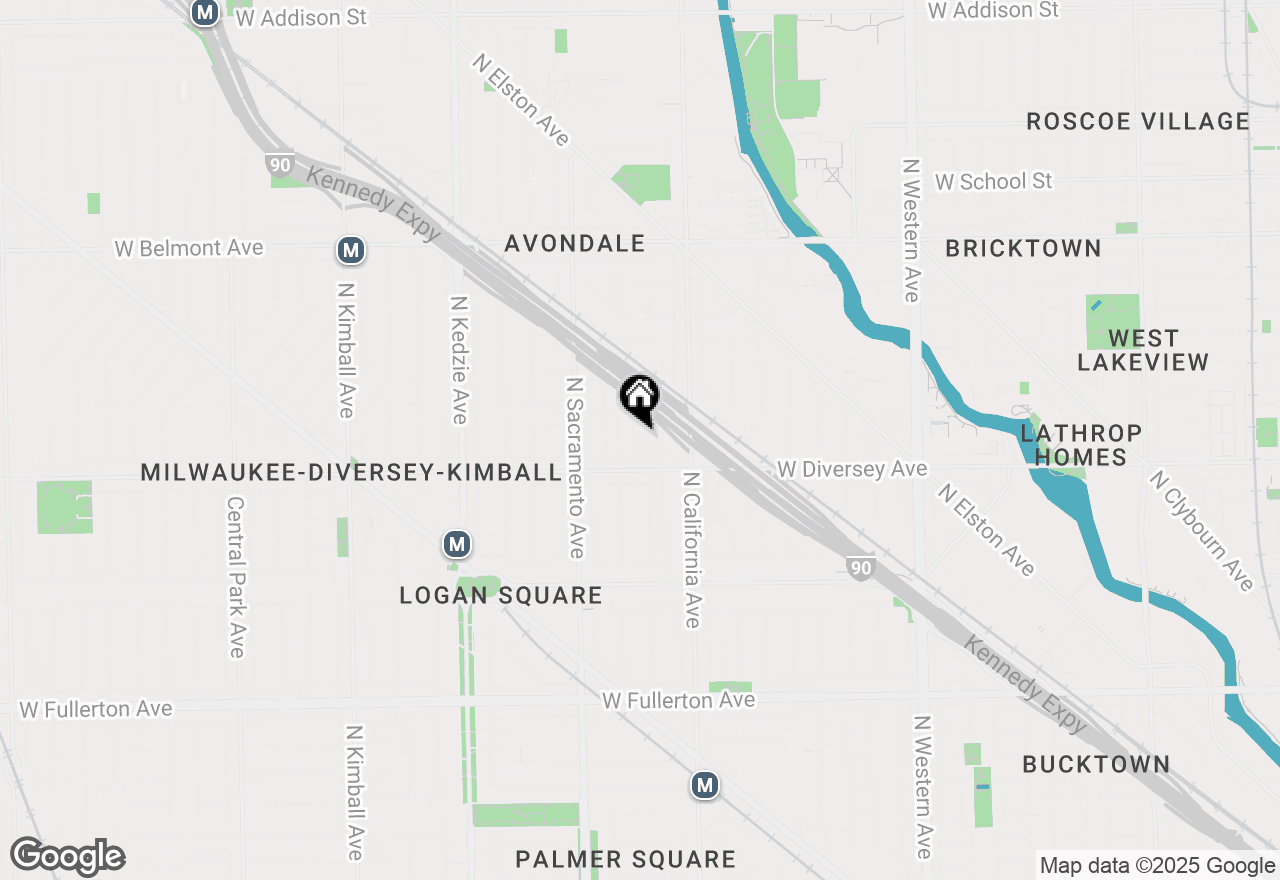 Map of 2833 N Francisco Avenue, Chicago, IL 60618