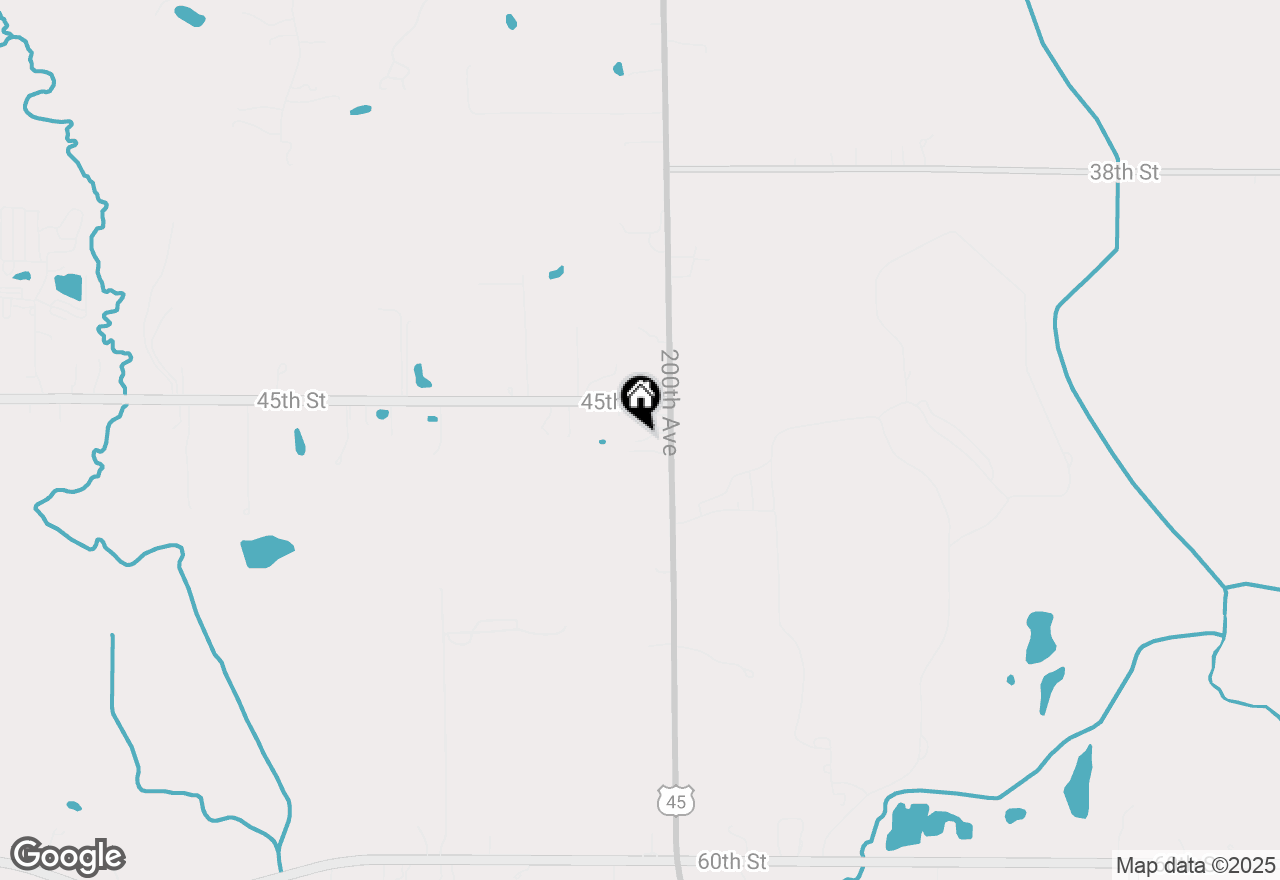 Map of 4606 200th Ave, Bristol, WI 53104