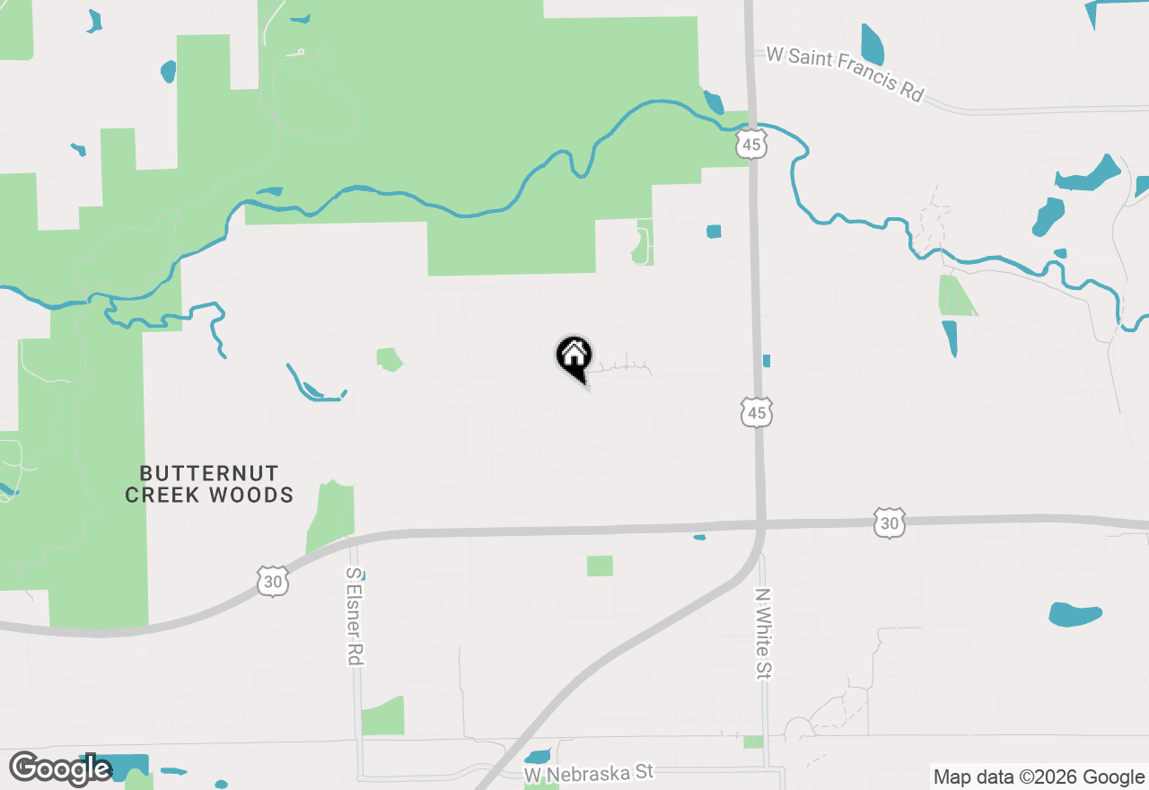 Map of 620 Willow Street, Frankfort, IL 60423