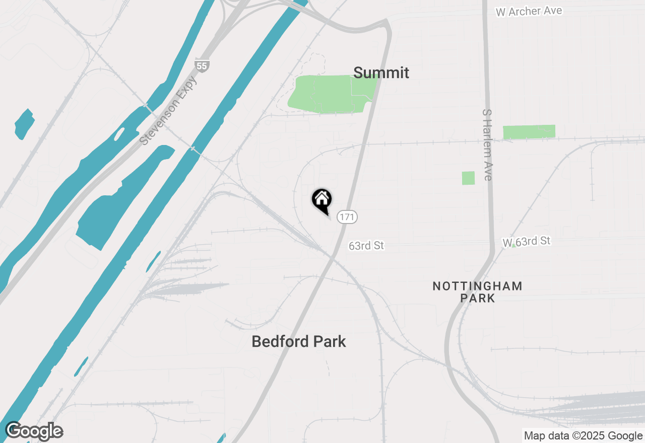 Map of 7747 W 62nd Street, Summit, IL 60501