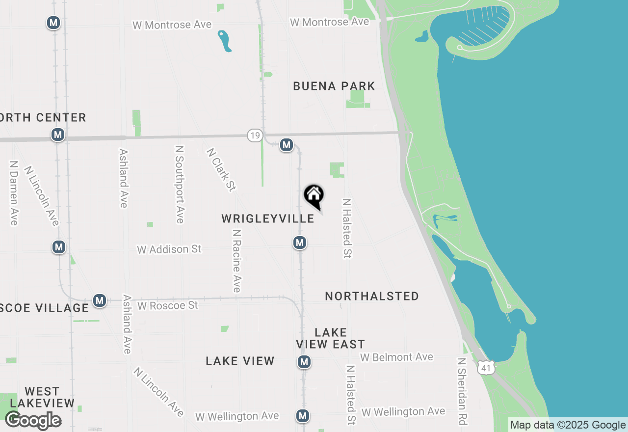 Map of 910 W Waveland Avenue #2, Chicago, IL 60613