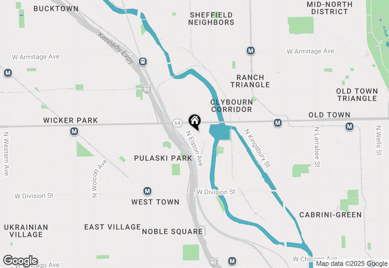 Map of 1512 N Throop Street, Chicago, IL 60622