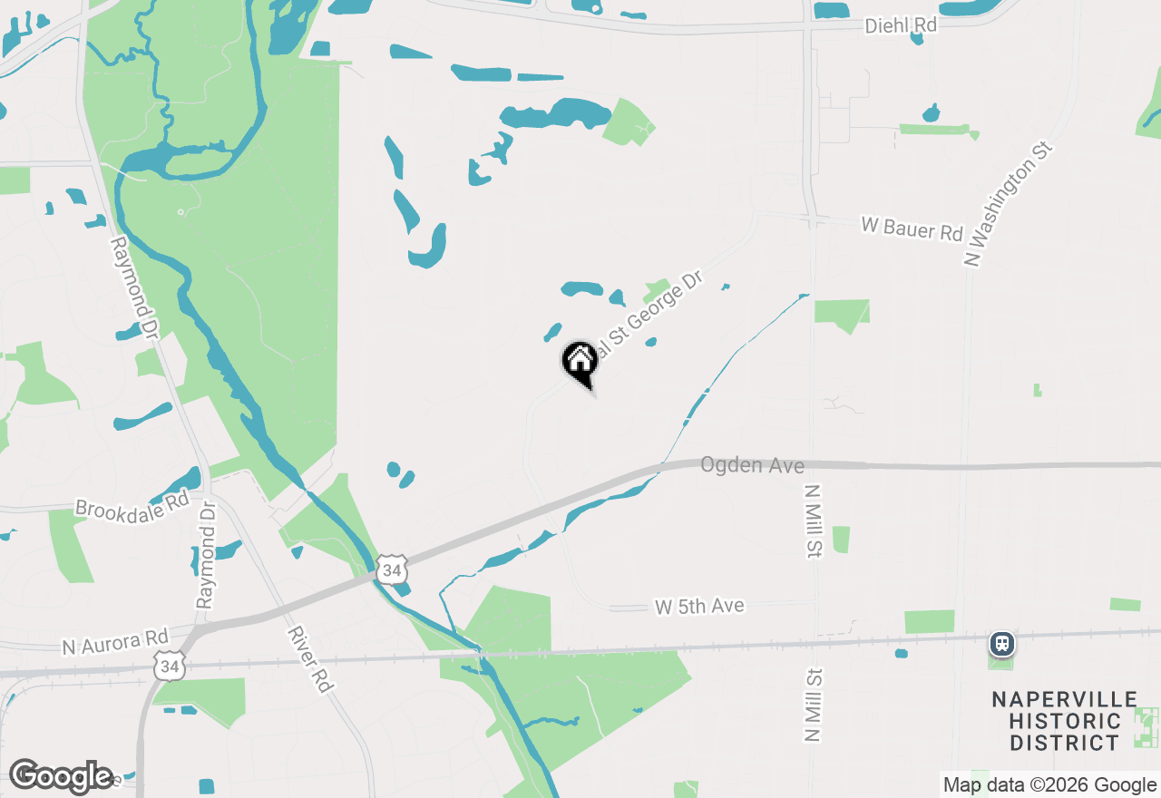 Map of 1023 Creekside Circle, Naperville, IL 60563