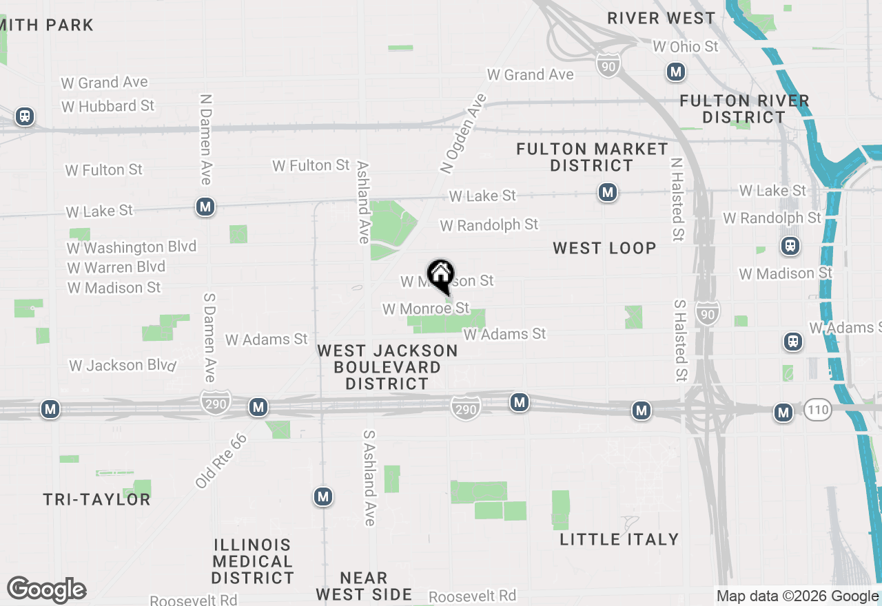 Map of (Address confidential), Chicago, Illinois 60607