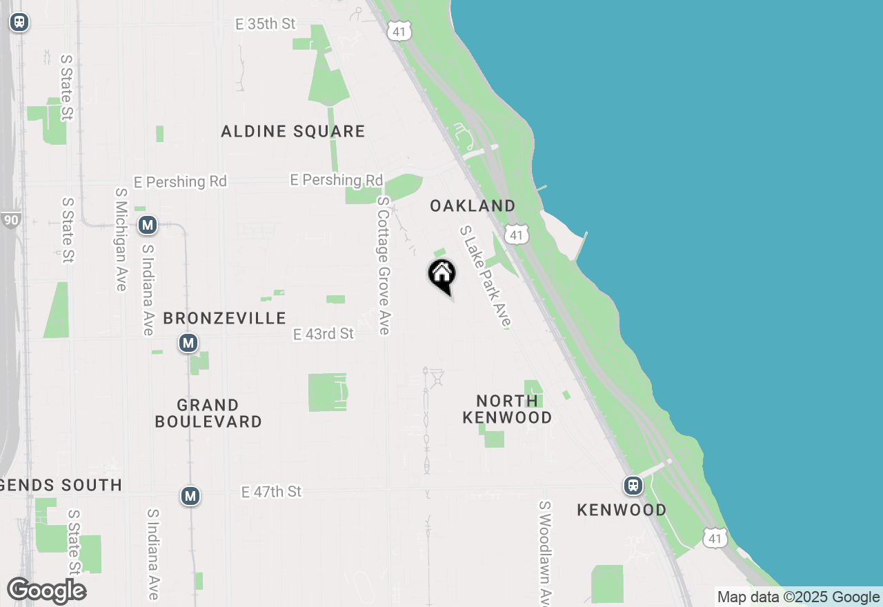 Map of 922 E 42nd Place, Chicago, IL 60653