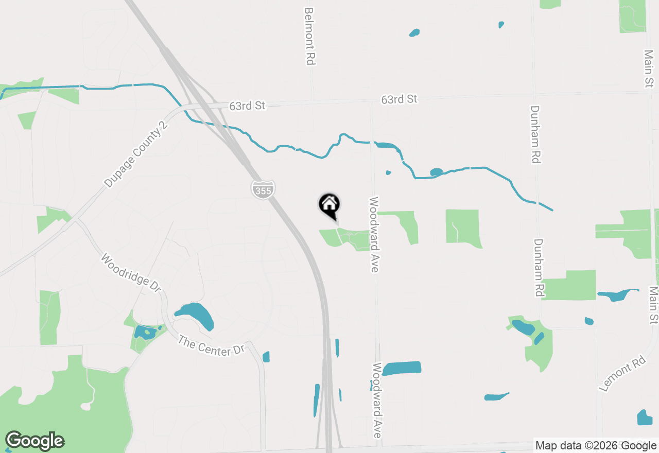 Map of 2107 Wheeler Street, Woodridge, IL 60517