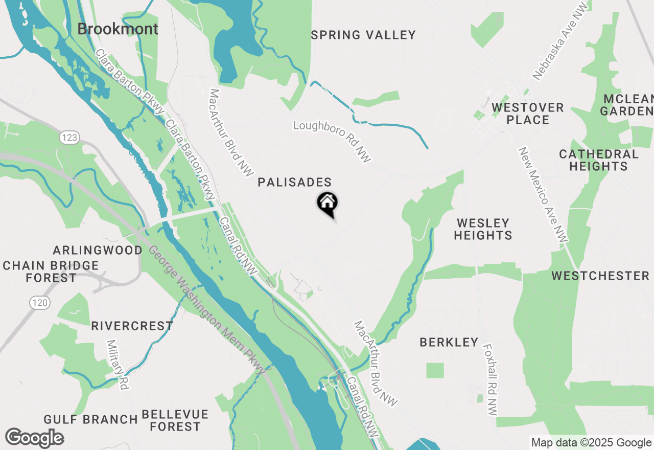Map of 2866 Arizona Terrace Nw, Washington, DC 20016