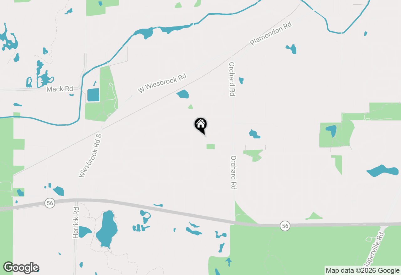 Map of 320 Oakwood Court, Wheaton, IL 60189