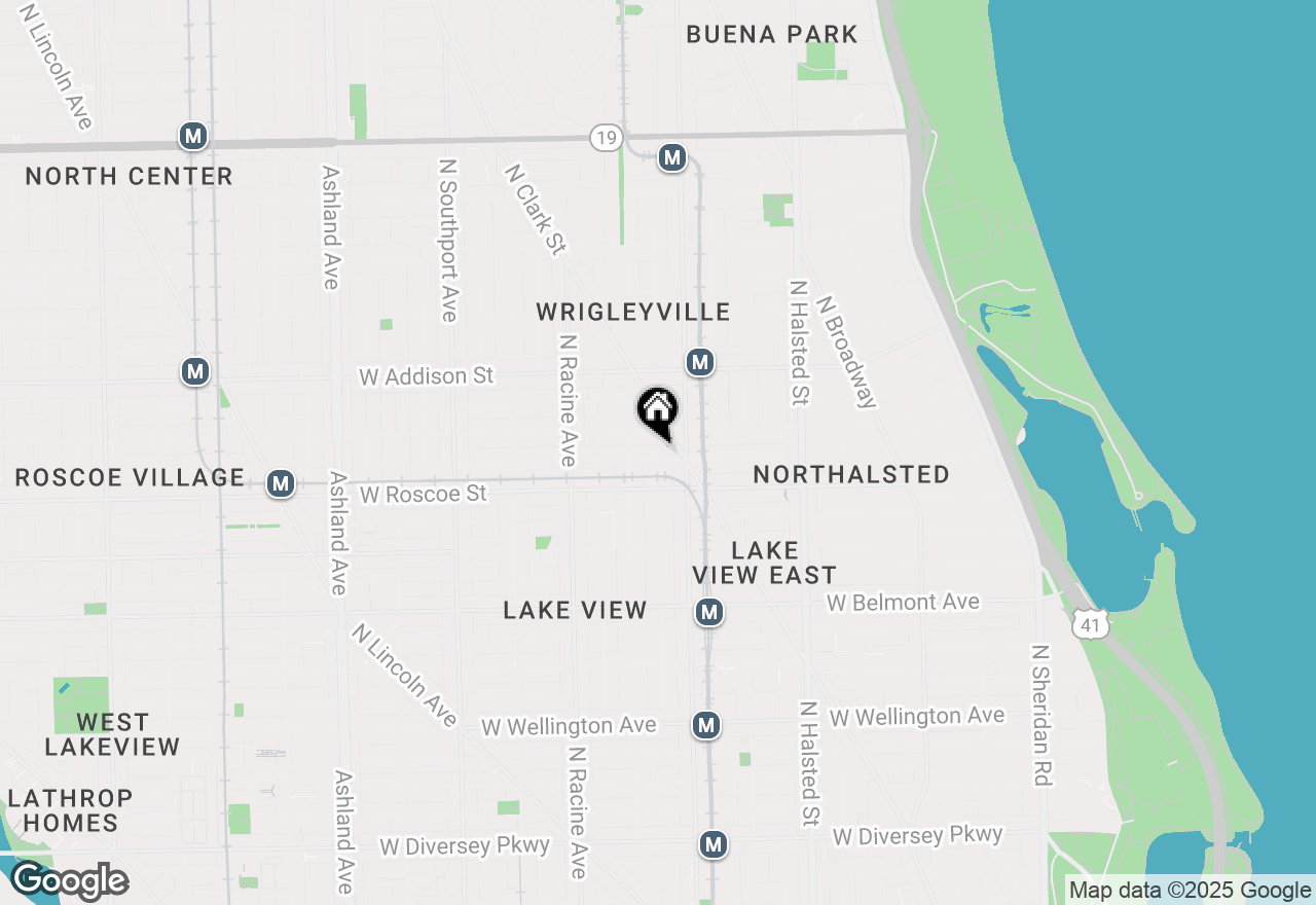 Map of 1022 W Newport #1022, Chicago, IL 60657