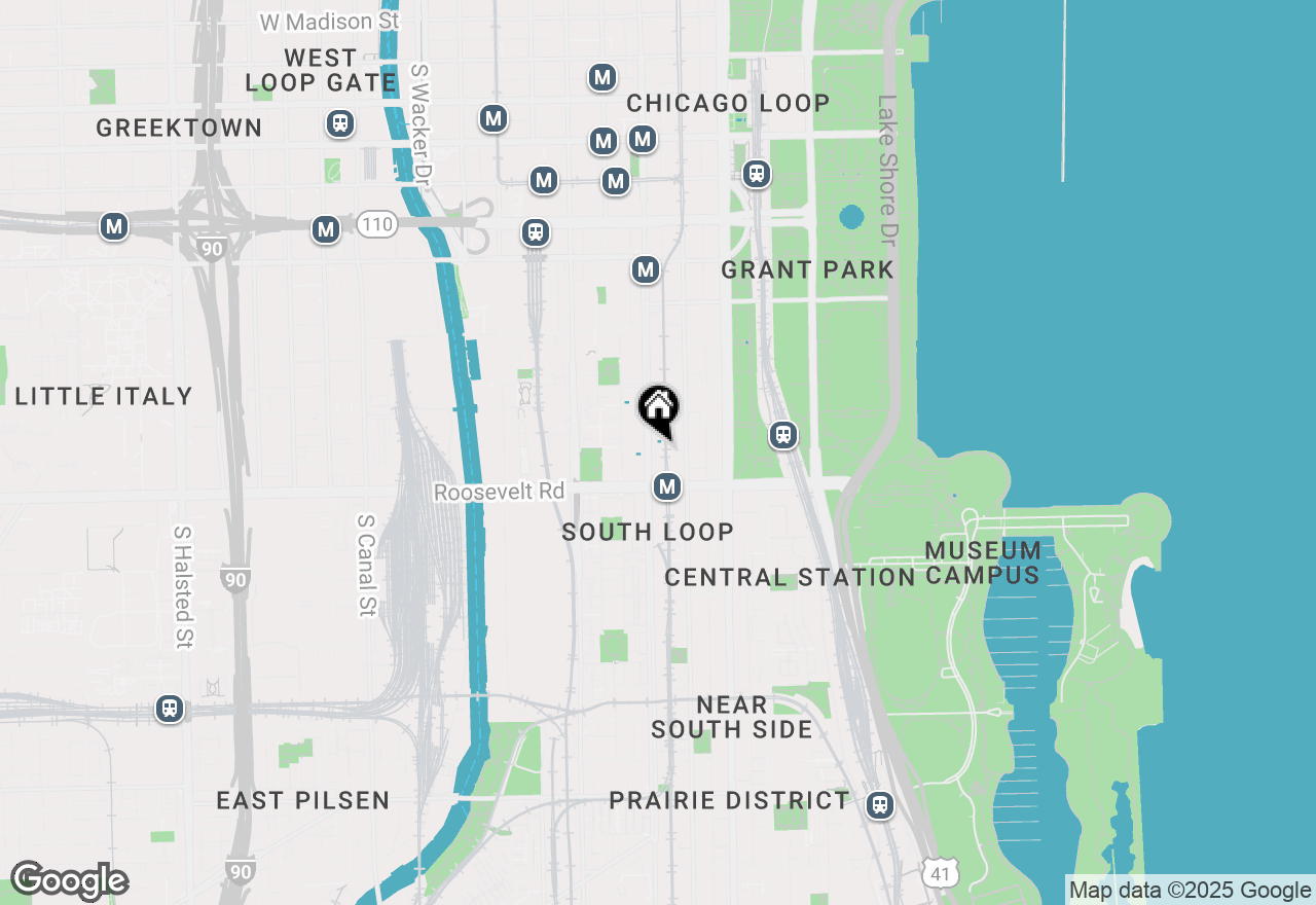 Map of 1111 S State Street #405A, Chicago, IL 60605