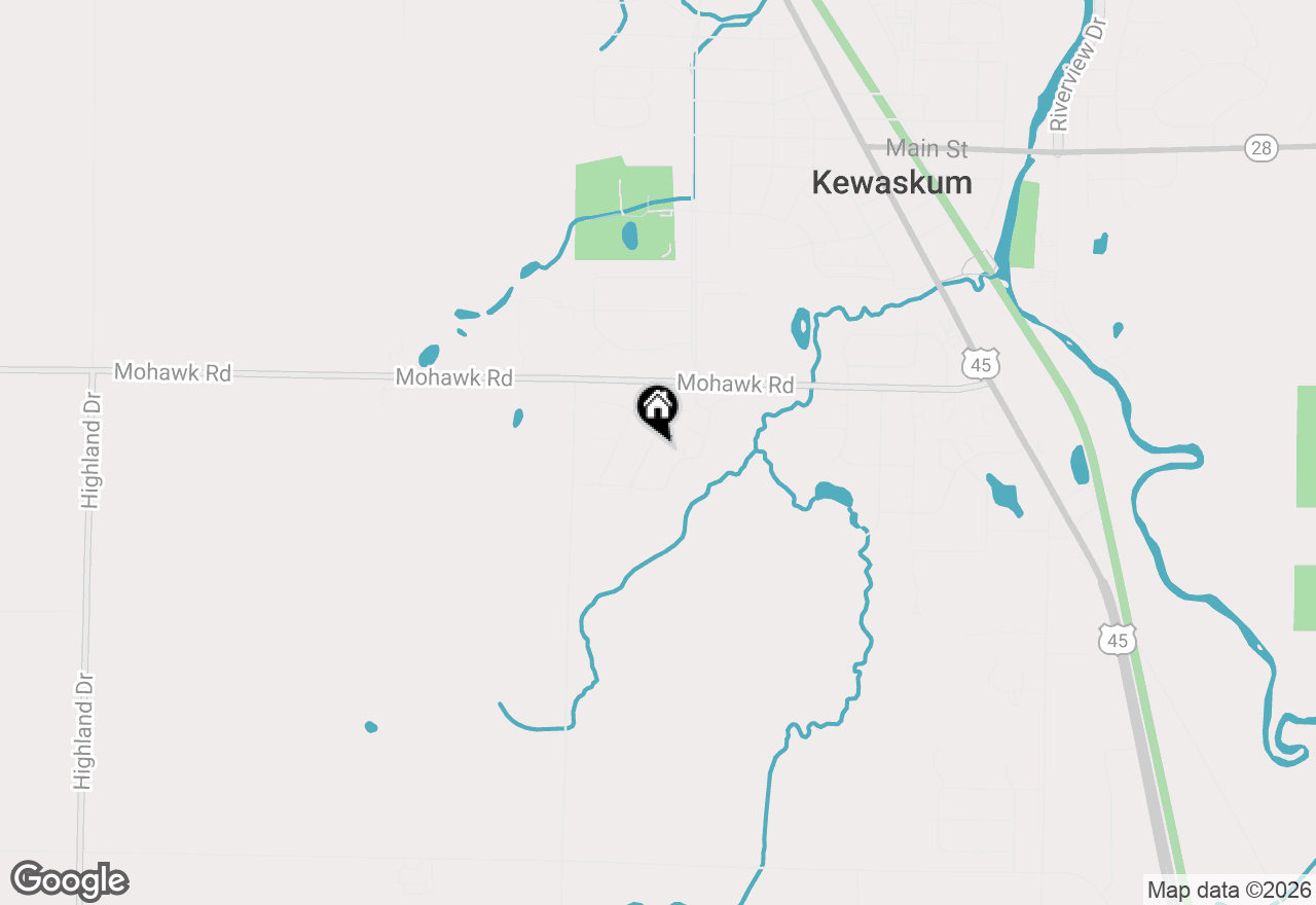 Map of 784 Chief Kewaskum Pl, Kewaskum, WI 53040