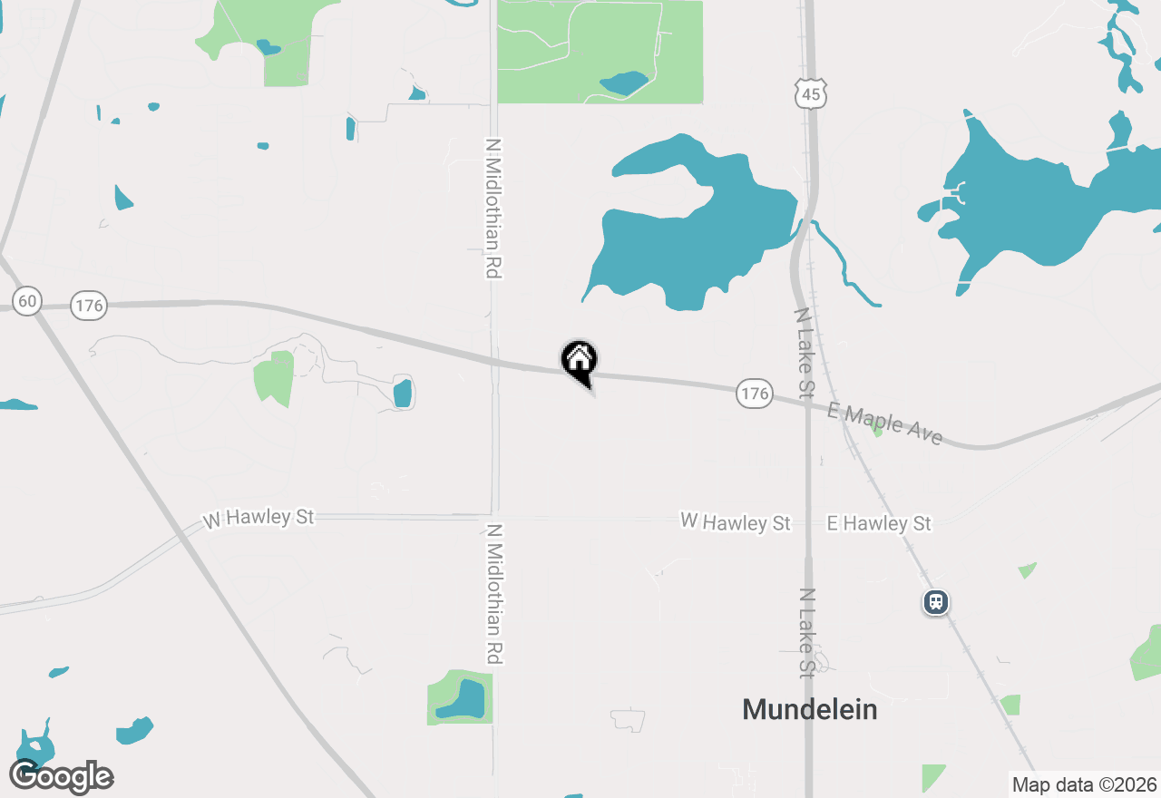 Map of 647 N Ridgemoor Avenue, Mundelein, IL 60060